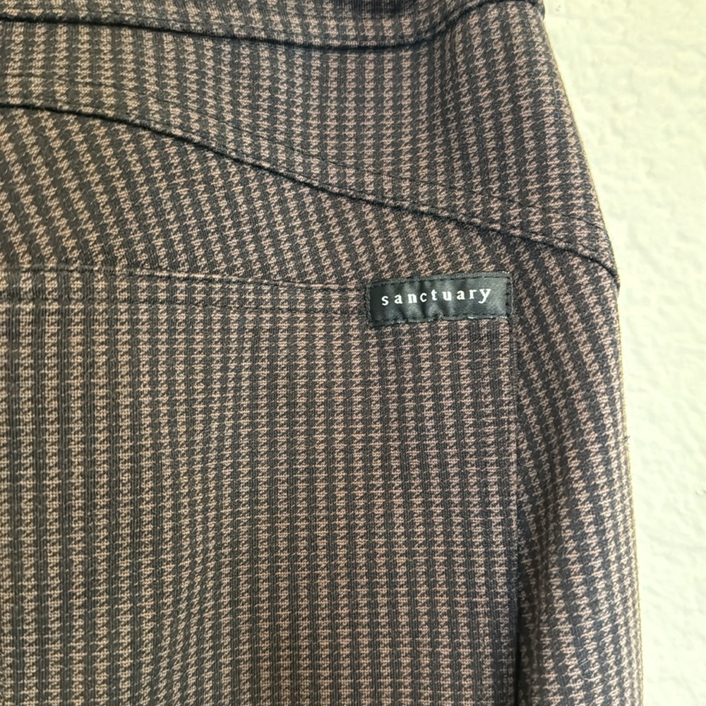 Sanctuary Anthropologie Houndstooth Brown/Black Pointe Leggings Pull On - XS - Picture 9 of 15
